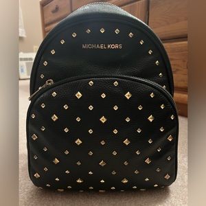 Black and gold Michael Kors Backpack